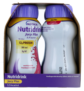 Nutridrink Jucy Plus Verfrissende Framboos 4ST