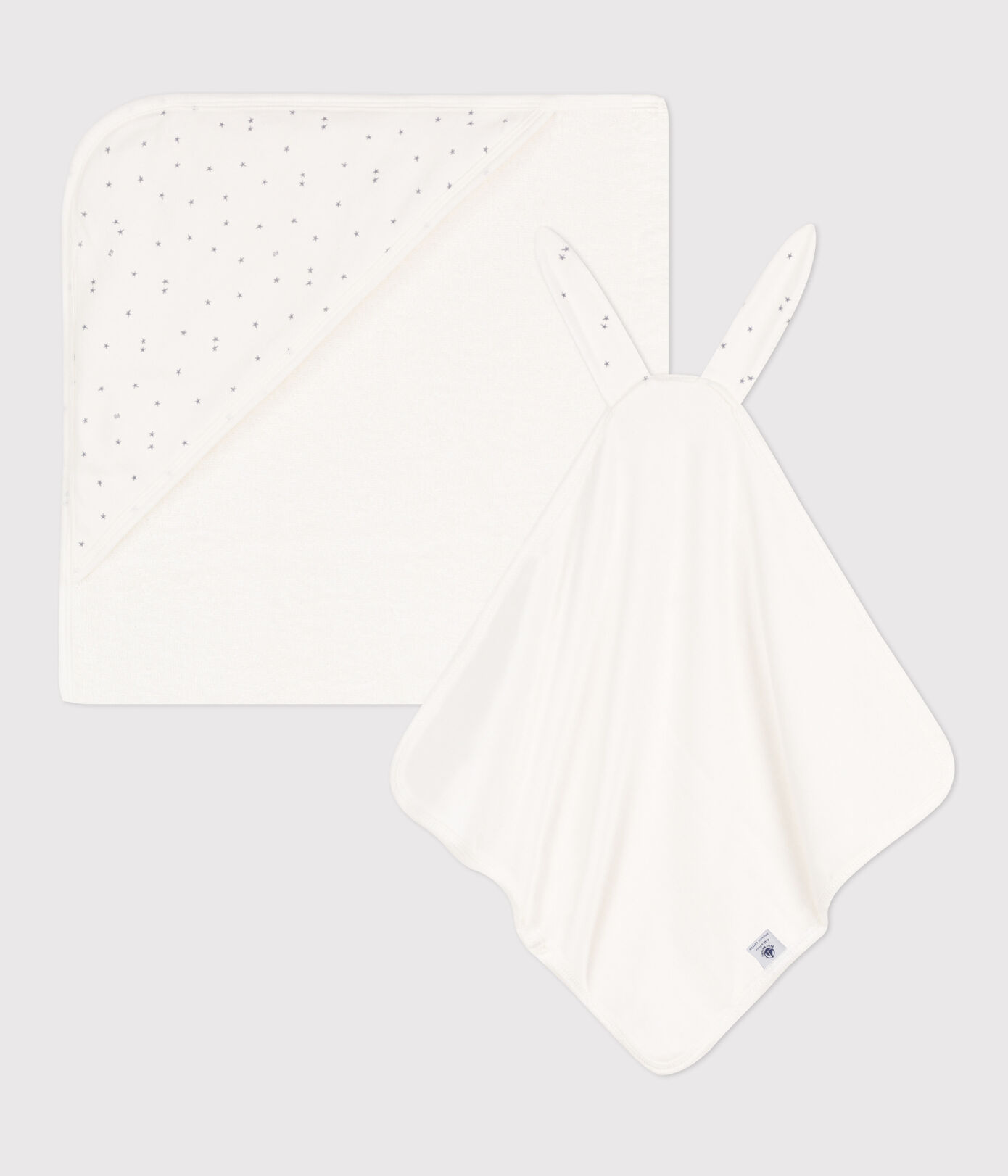 Carré de bain et doudou en coton