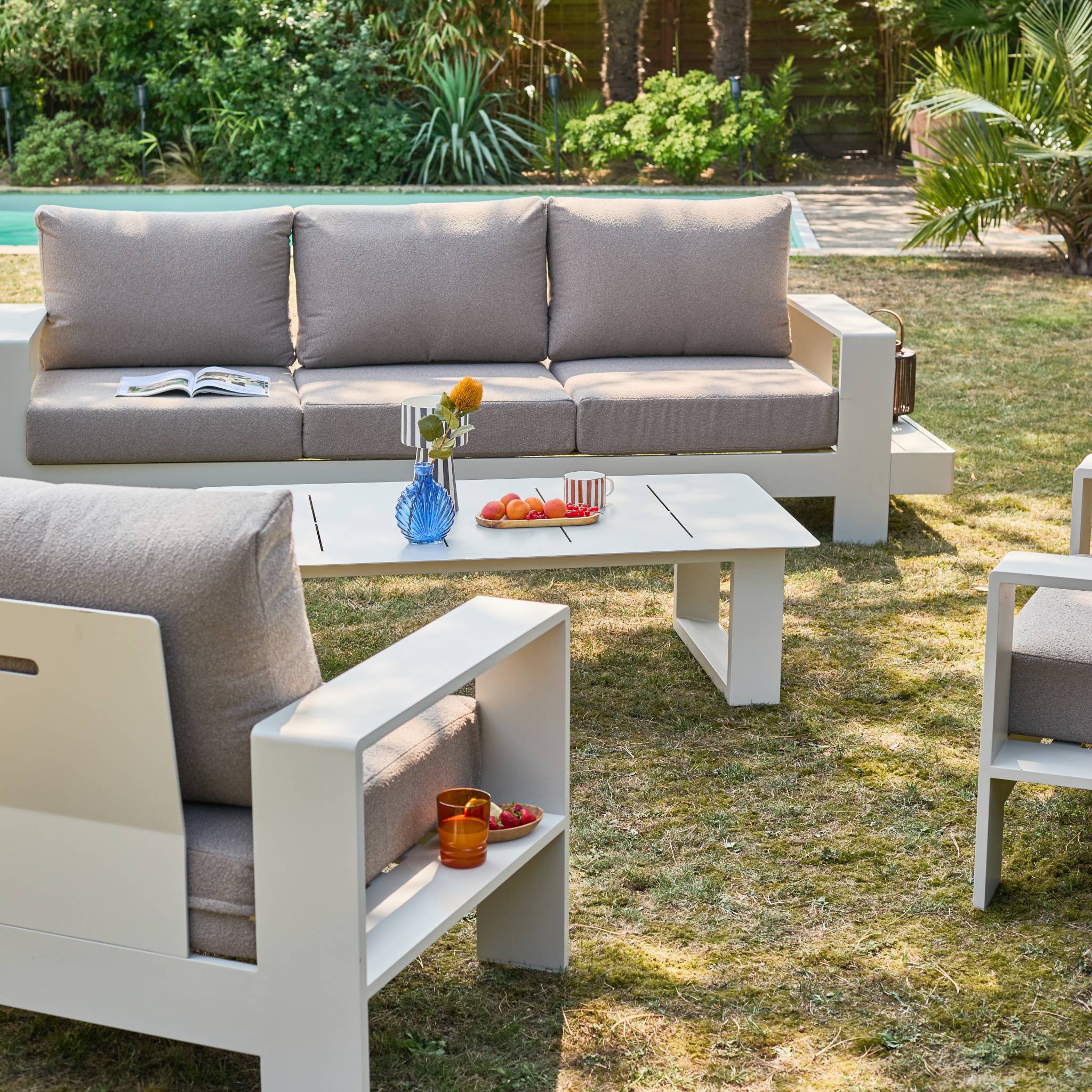 sweeek - Loungeset 5 zitplaatsen aluminium