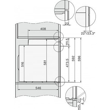 Four encastrable Miele H 7164 BP