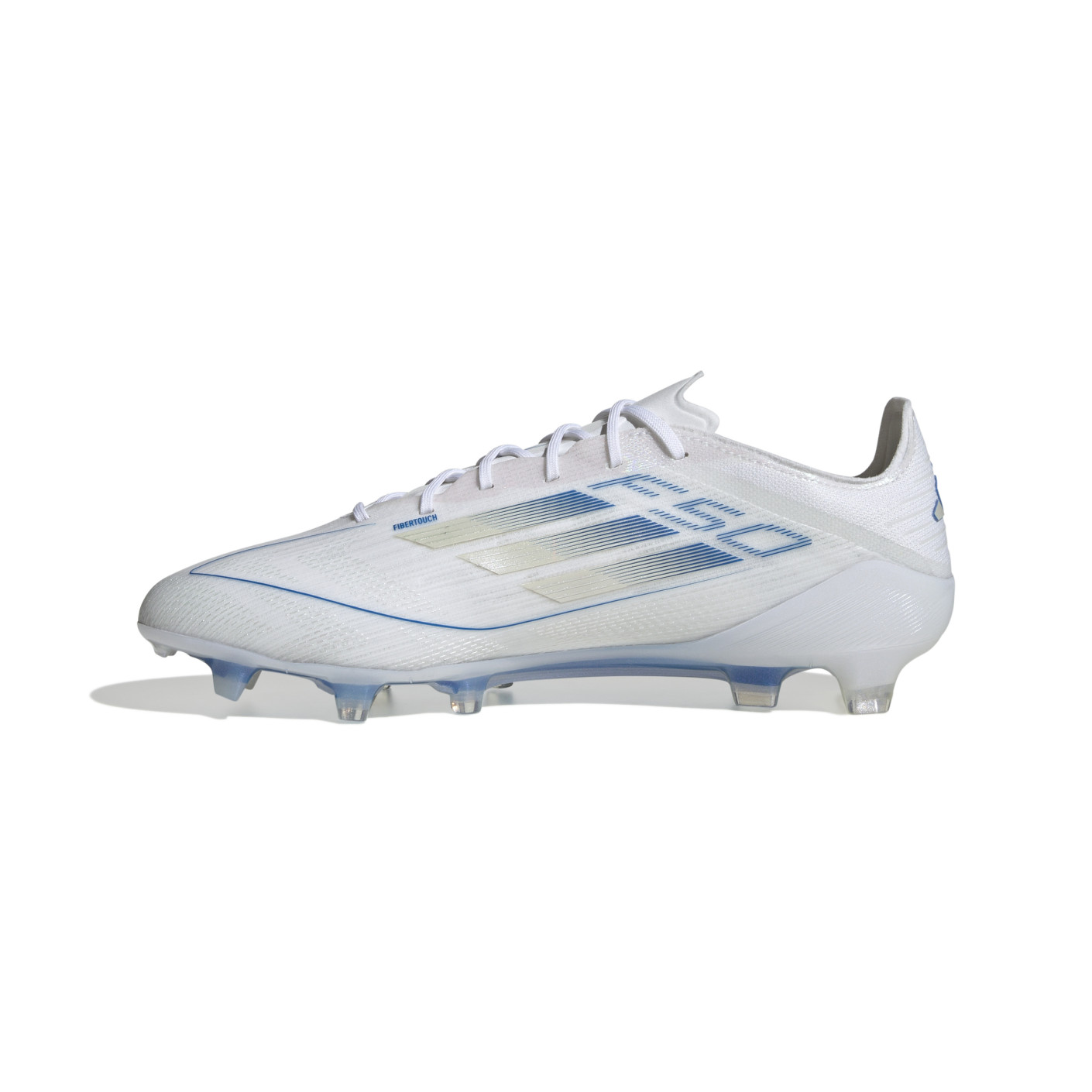 Adidas F50 Elite Gras Voetbalschoenen (FG) Wit Blauw Zilver