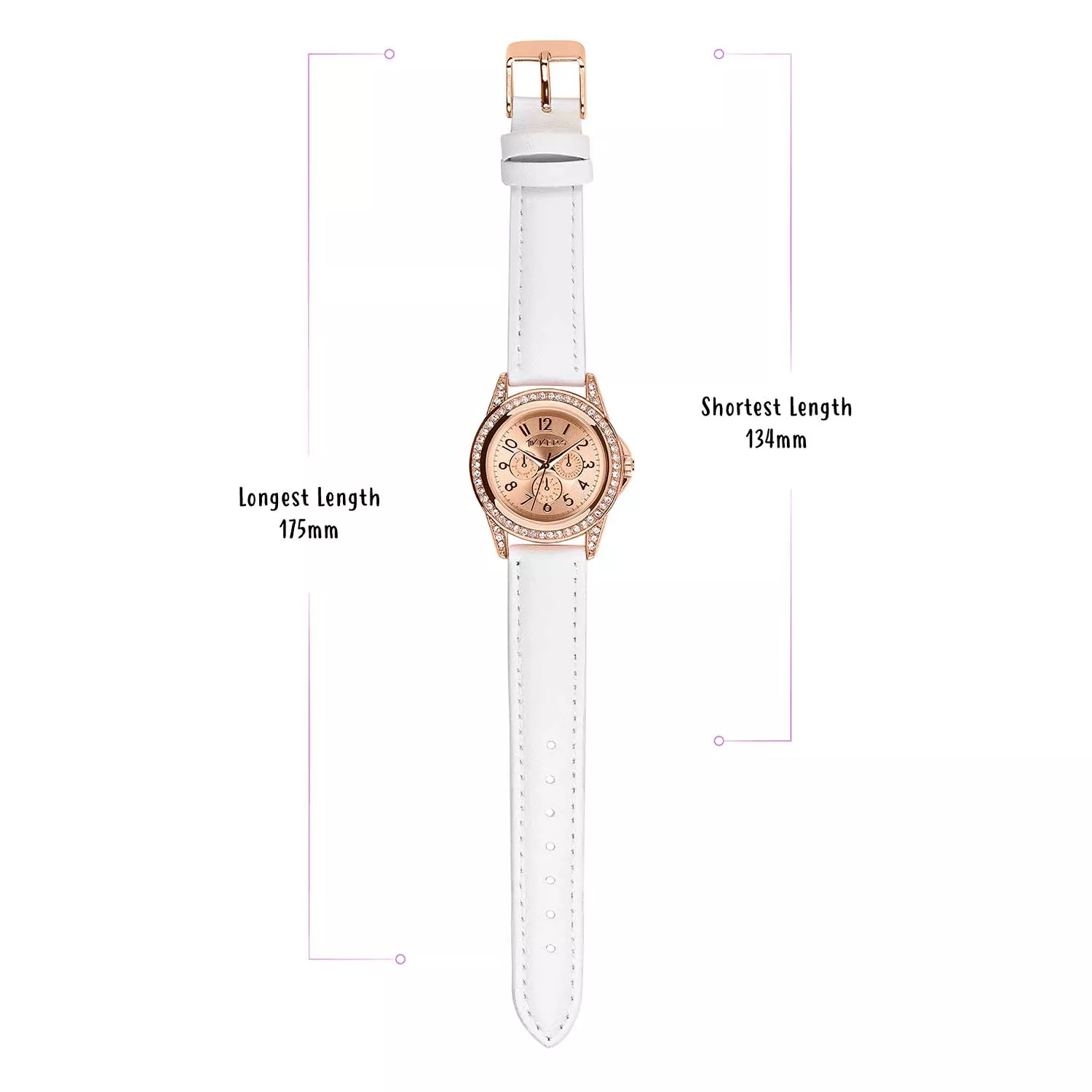 Tikkers Rose Gold børneur Gavesæt ATK1018
