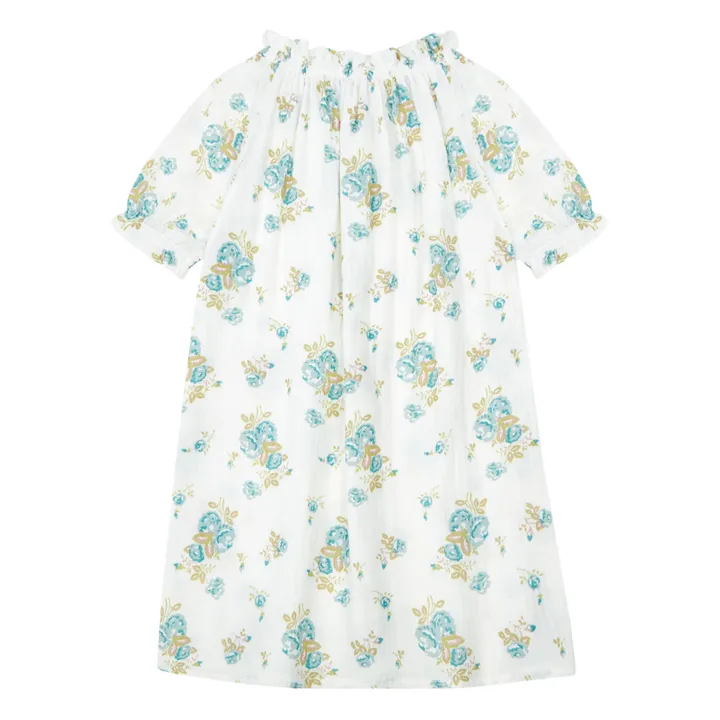 Risu Risu Robe de Nuit Double Gaze de Coton Bio Exquise | Blanc