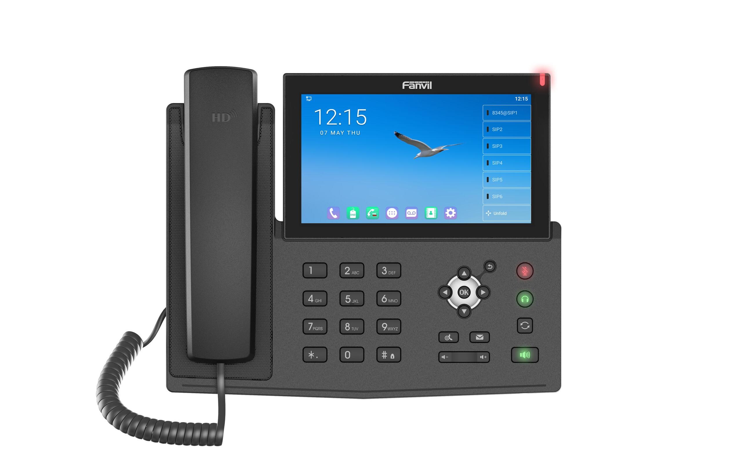 Tischtelefon X7A V2 Schwarz<br>Fanvil X7A V2 Android Touchscreen IP Telefon