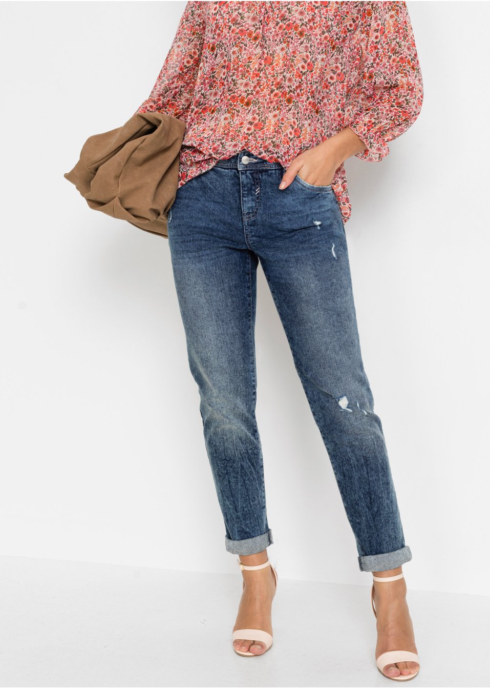 Jean Boyfriend en coton