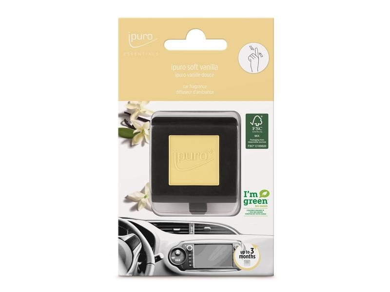 ipuro Auto-Lufterfrischer Soft Vanilla Lufterfrischer für das Auto mit süssem Duft