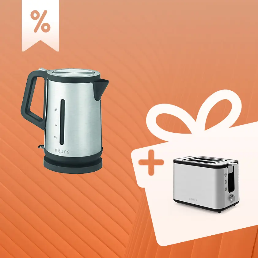 Pack exclusif web - Set Petit Déjeuner (bouilloire + grille-pain)