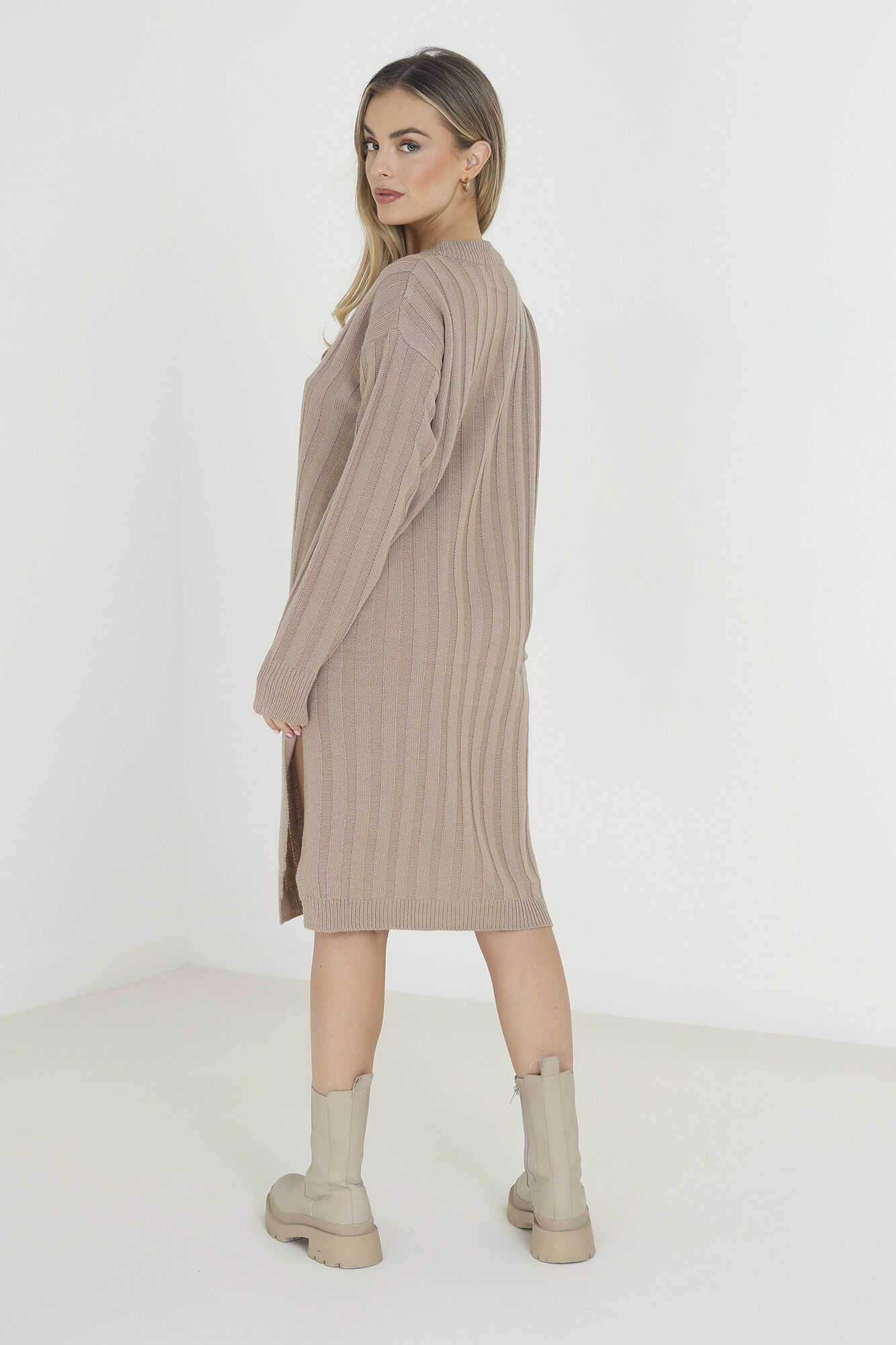 vestido de malha oversized