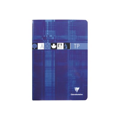 Clairefontaine - Cahier de travaux pratiques (TP) - A4 (21x29,7 cm) - 80 pages - grands carreaux (Seyes)/uni - disponible dans différentes couleurs