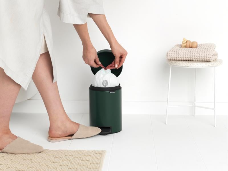 Brabantia Kosmetikeimer NewIcon 3 l, Dunkelgrün Eimer