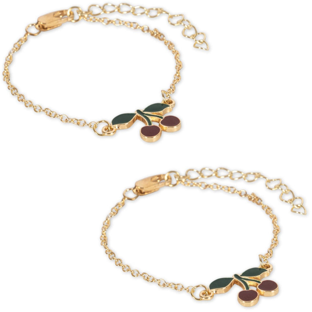 Køb Konges Sløjd Gold 2 Pak Cherry Bestie Armbånd