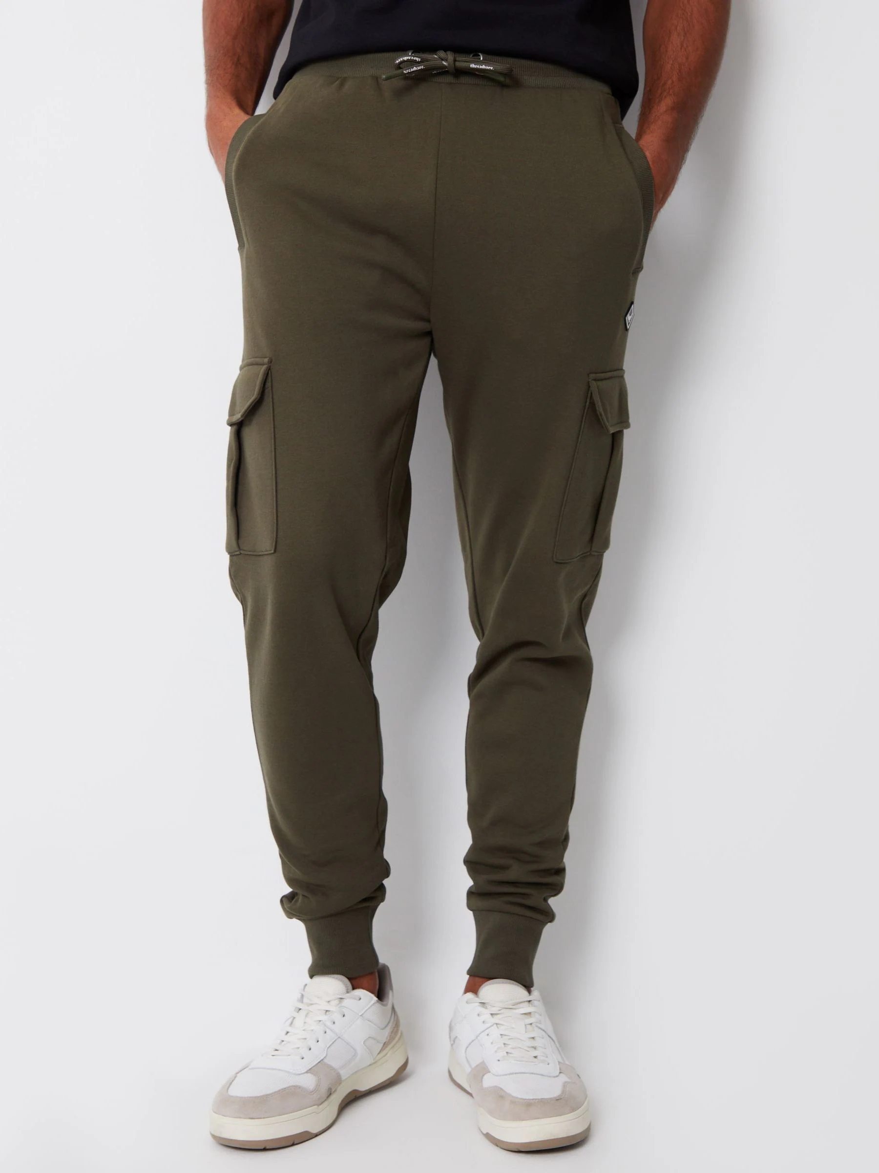 Groen - Threadbare joggingbroek in cargostijl