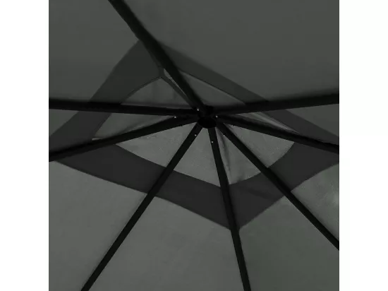 Belvédère 3x3x2,6 m Anthracite 160 g/m²