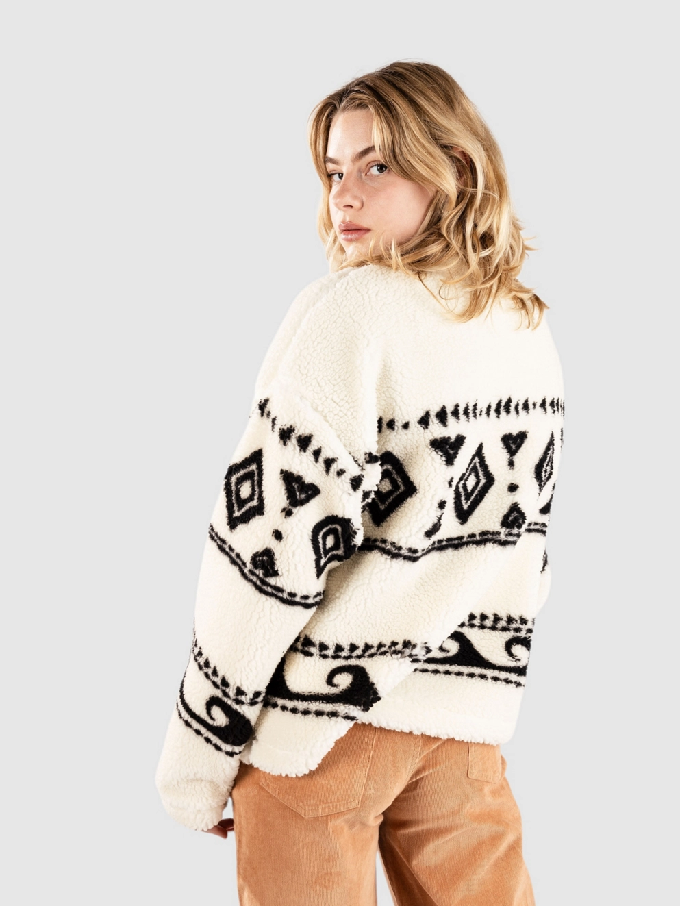 Roxy Treasure Soul Fleece Jacket egret