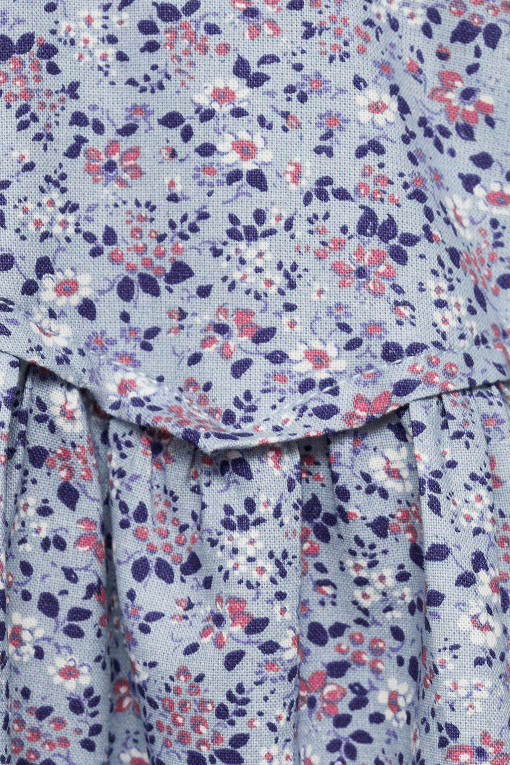 Mango Kids A-lijn jurk met all over print blauw