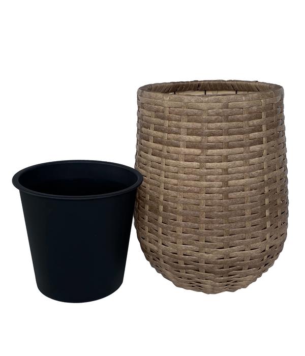 Dehner Polyrattan-Flechttopf Tulum, rund