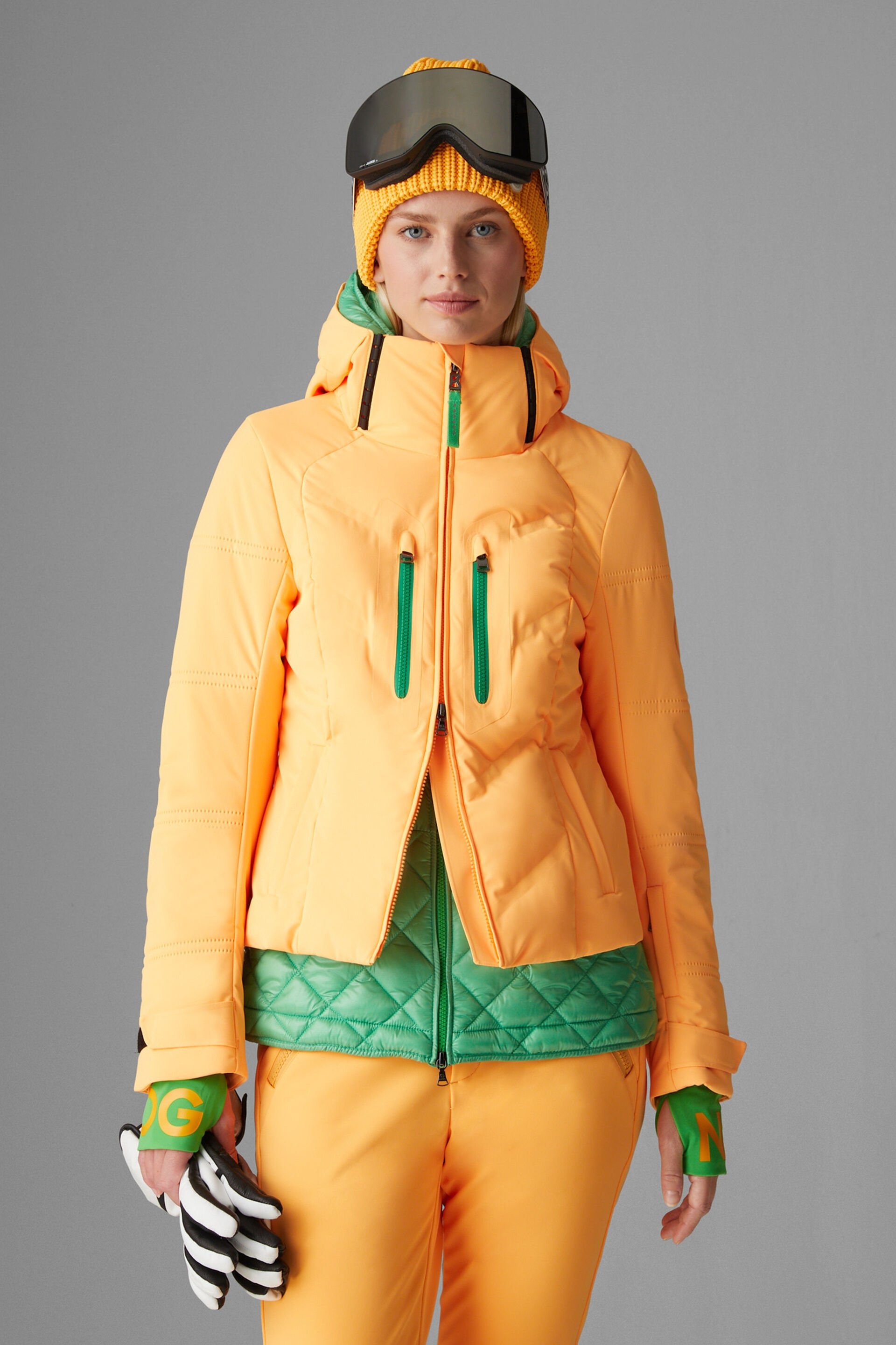 Maela Ski Jacket Dame 357/Orange/Green