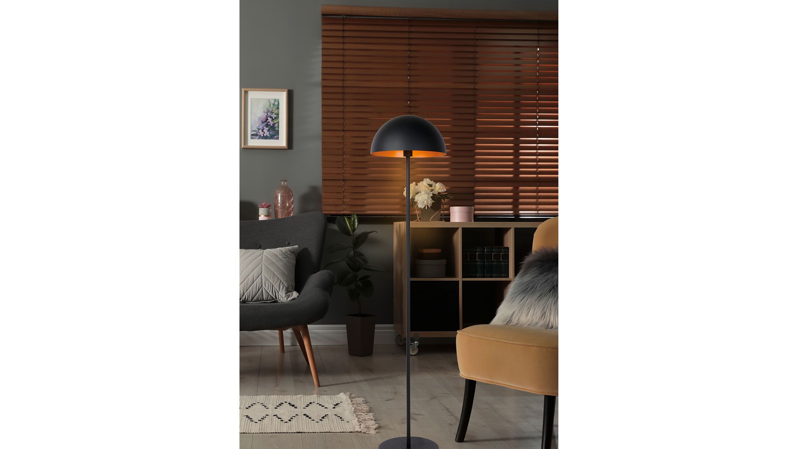 Vloerlamp - zwart Siemon B35 x D35 cm