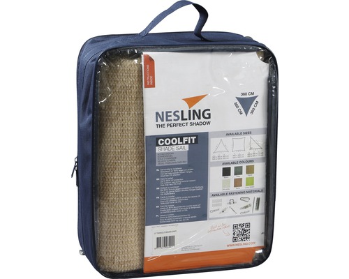 Zonneschermzeil driehoek Coolfit zand 360x360x360 cm