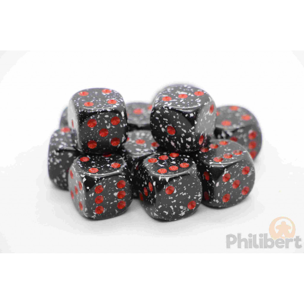 Set de 12 Dés 6 Faces Speckled