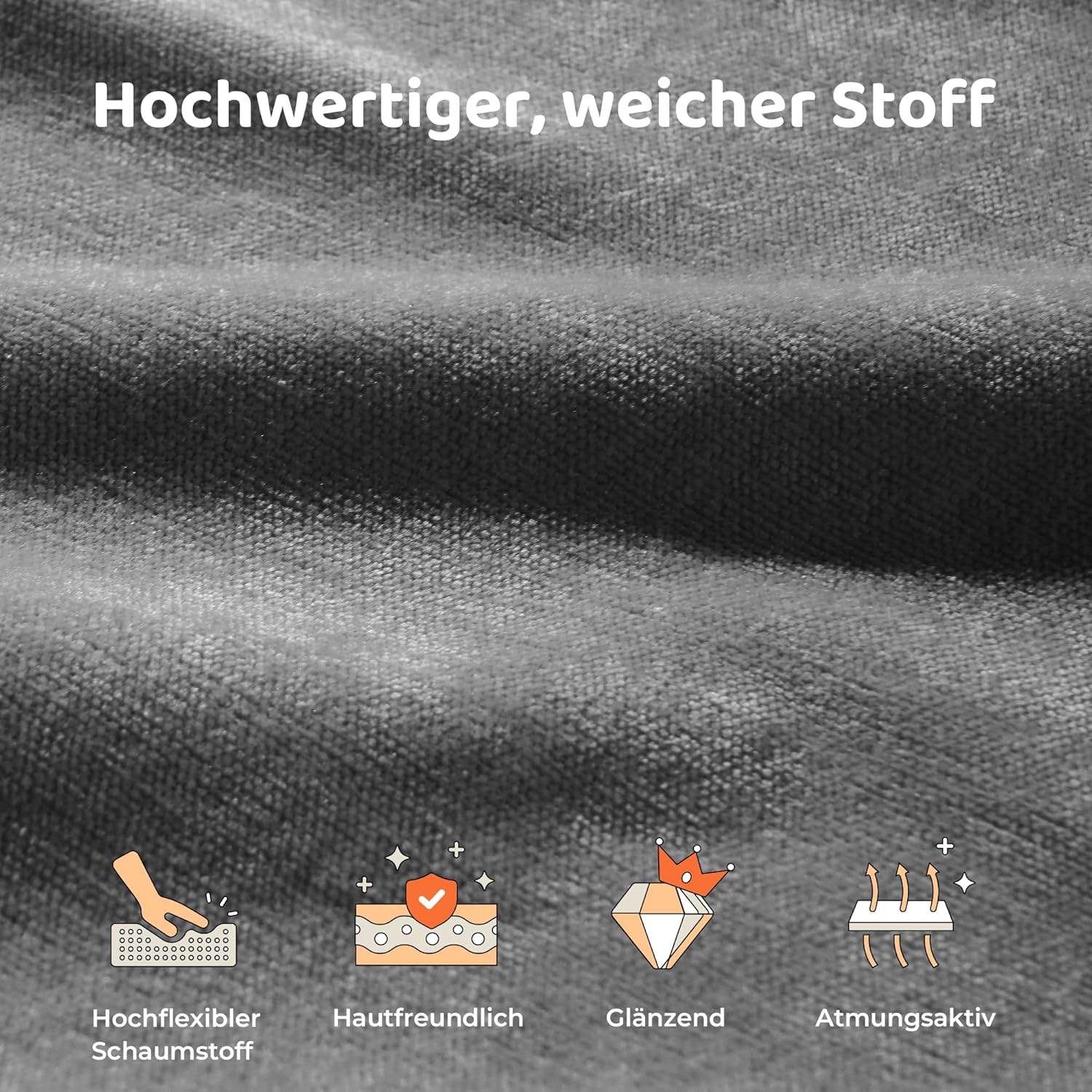RECCI Cloud Polsterbett 140x200cm mit gepolstertem Kopfteil, 5 cm weiche Schaumstoffpolsterung, doppelbett ohne Boxspring, leises Bettgestell im Schlafzimmer, familienbett (Schwarz) (140x200cm) | weiche Polsterung, familienfreundlich JL4757869