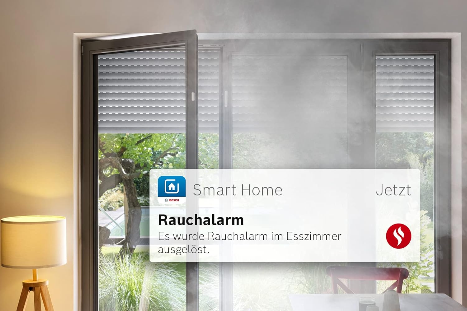 Bosch Smart Home Brandschutz Starter-Set, 1x Controller II, 2x Rauchwarnmelder II