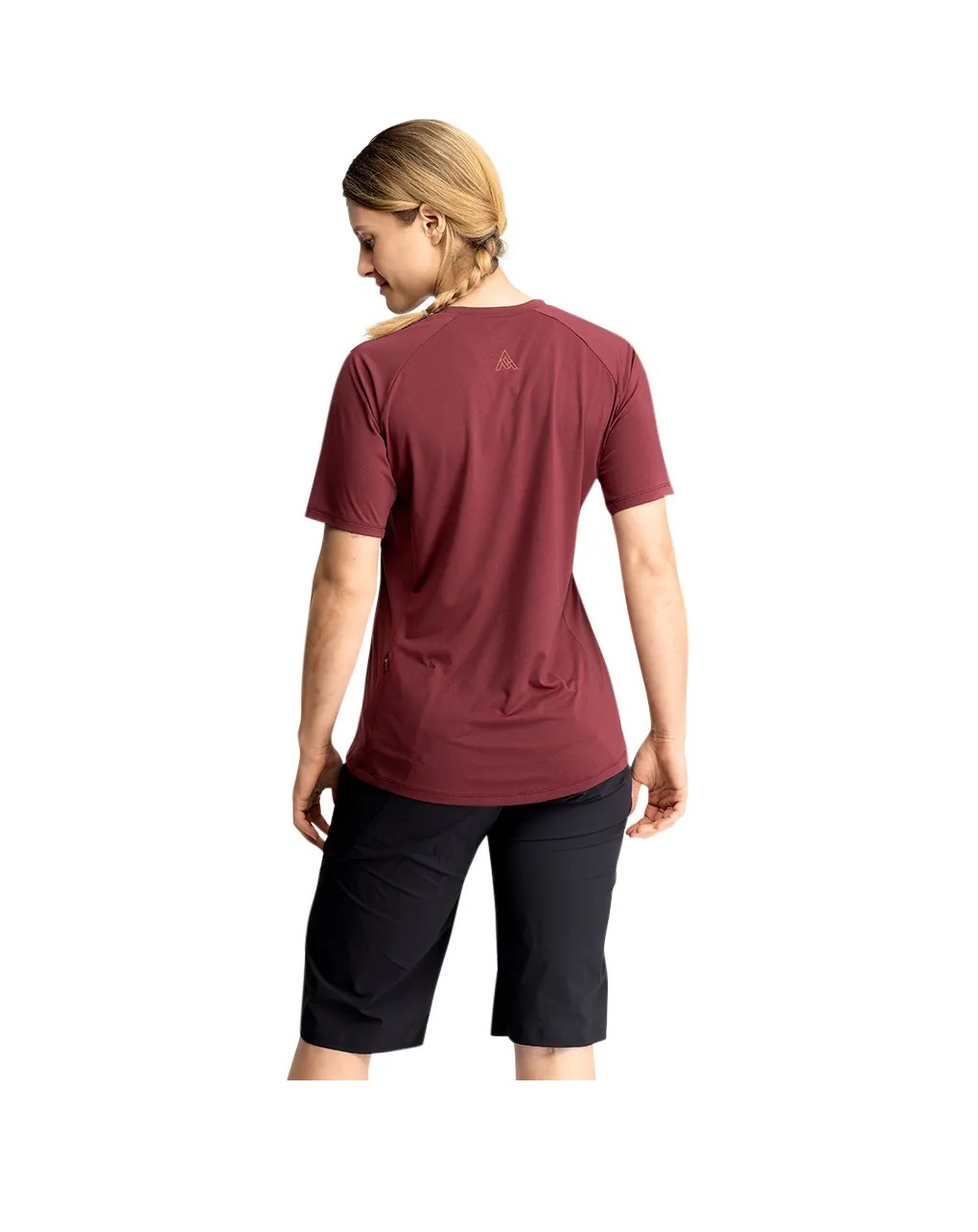7mesh Sight Gravel Fietsshirt Korte Mouwen Donkerrood Dames