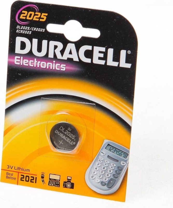 Duracell - Knoopcelbatterij - CR2025 - 3V - Litium