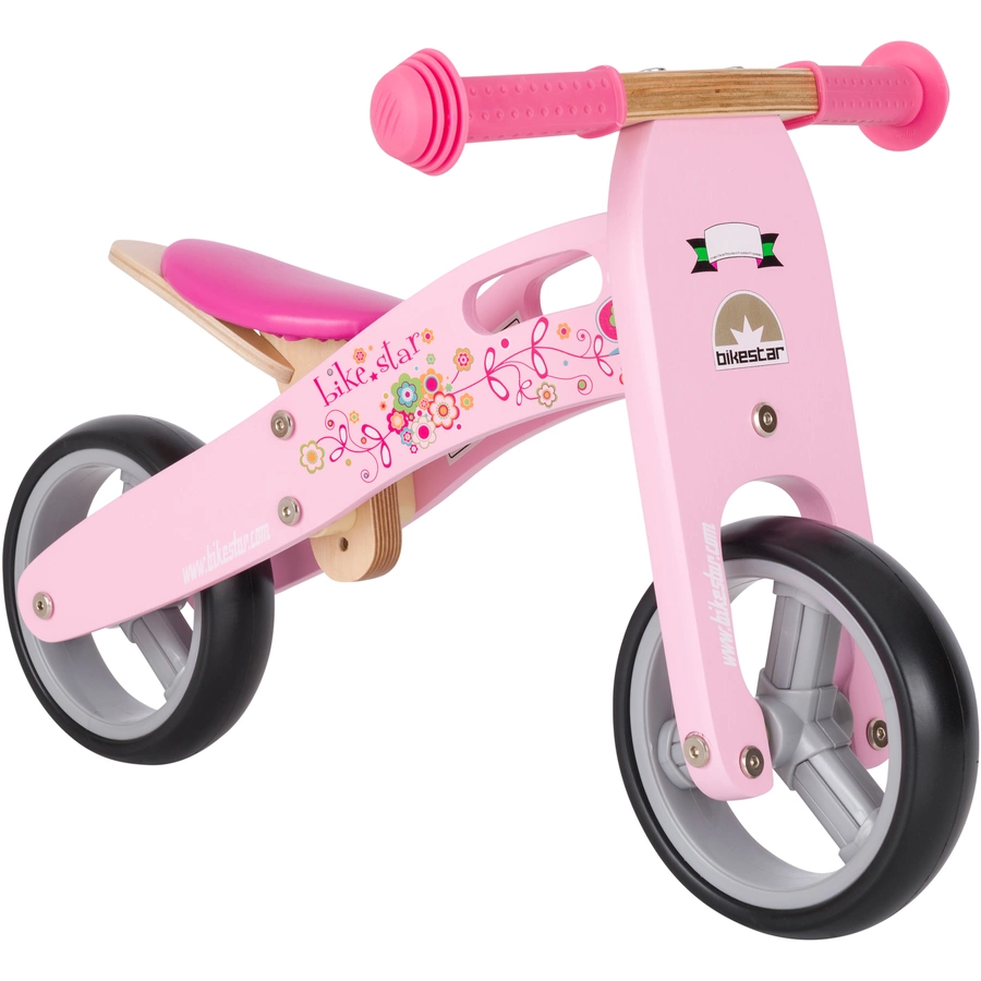 Bikestar Laufrad 7 Zoll Holz pink