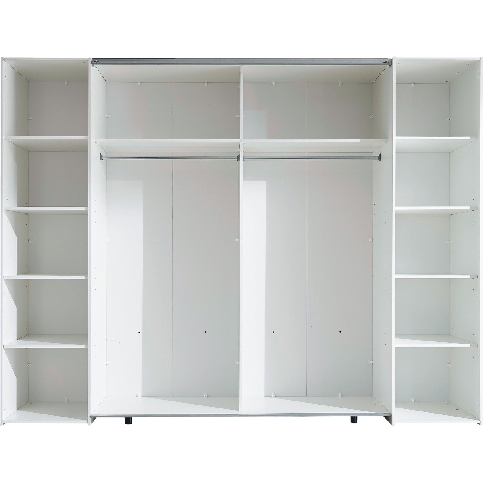Schwebetürenschrank Maturs Dekor weiss 267 x 205 x 57 cm