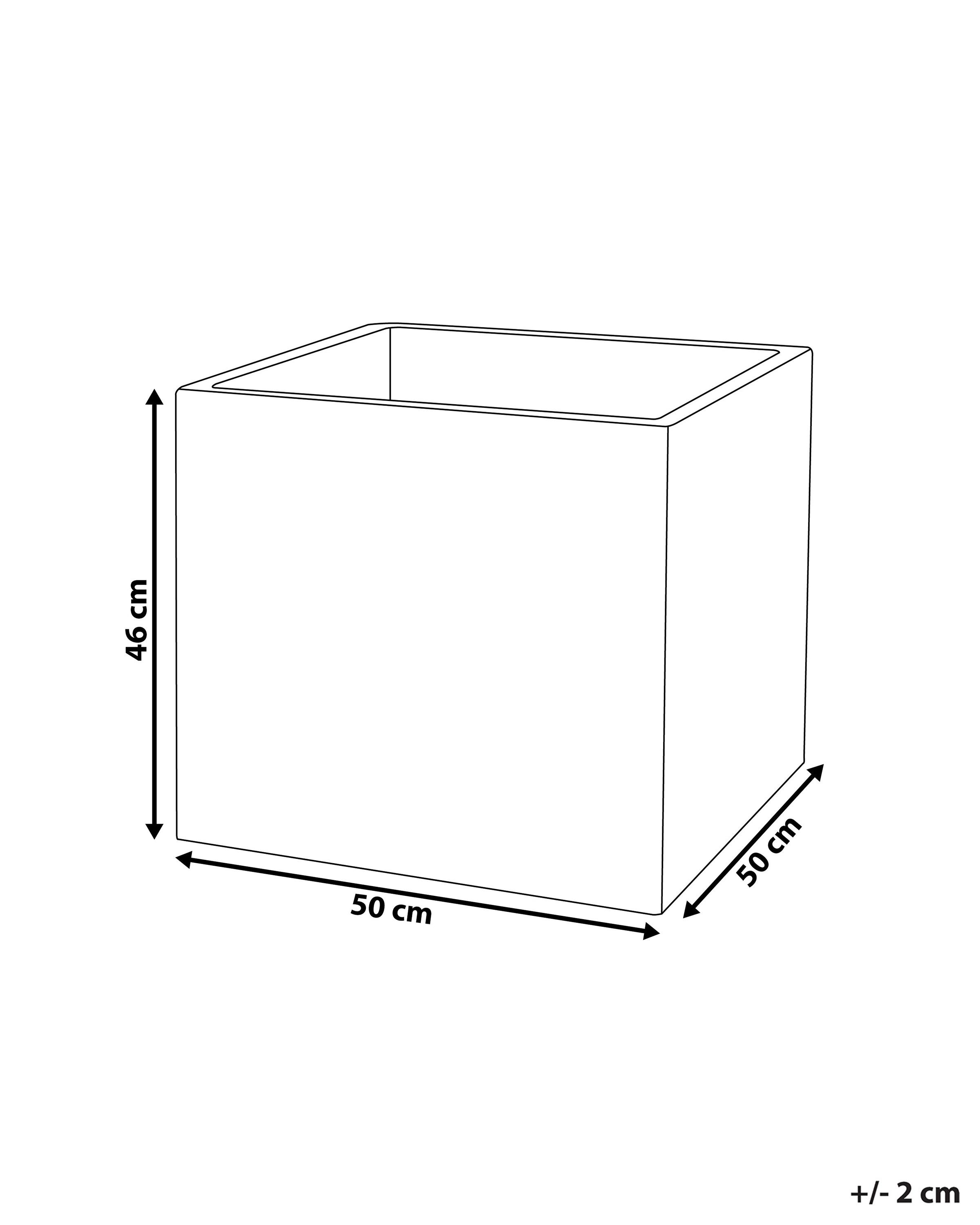 Bloempot PAROS 50 cm Zwart