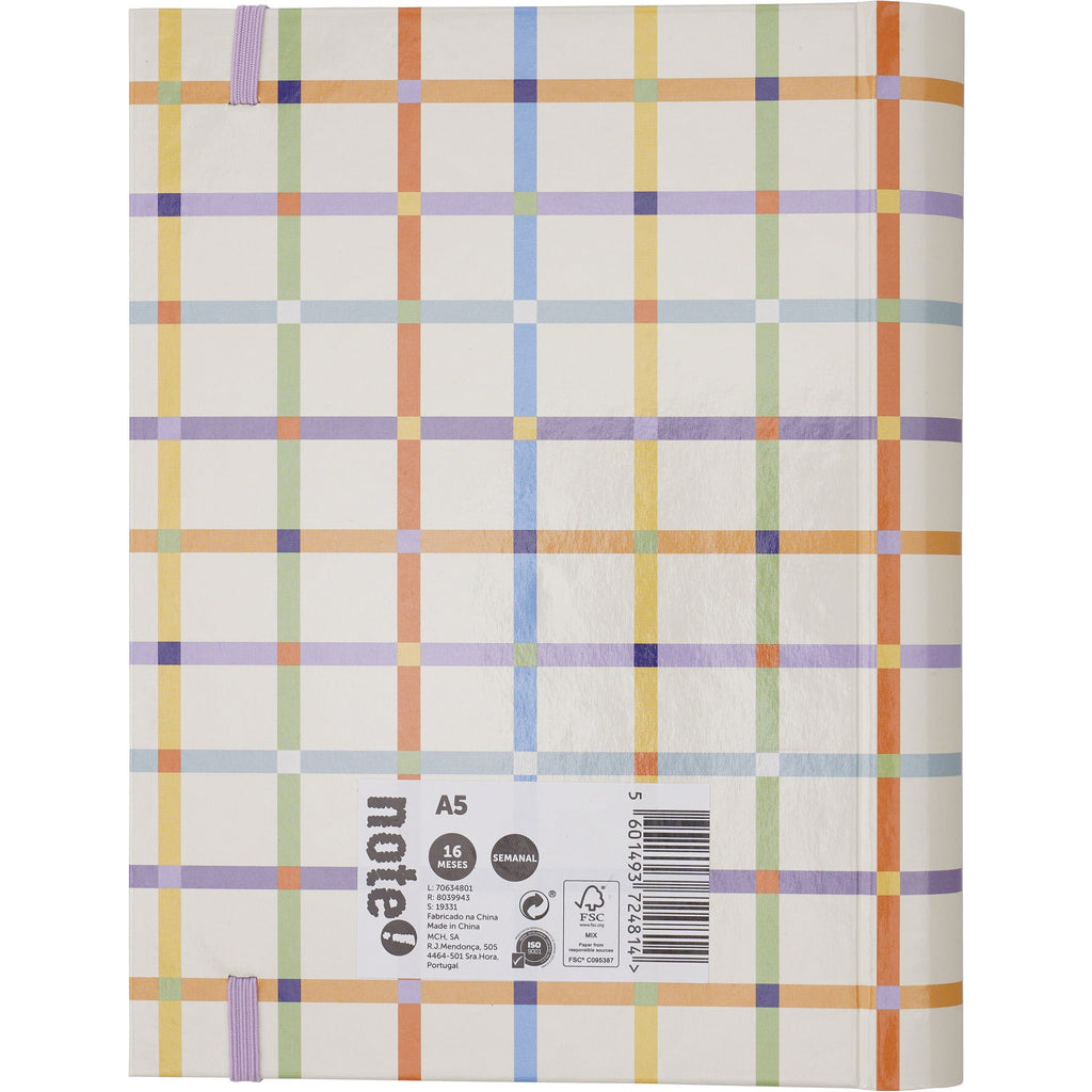 Agenda A5 2025 16 meses Semanal Girly Note!