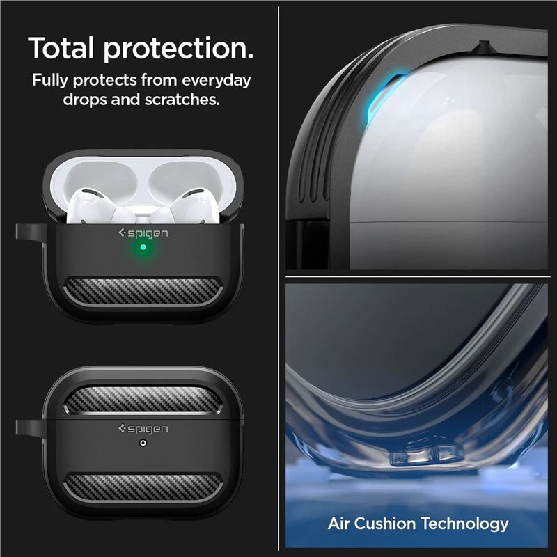 AirPods Pro 2 / AirPods Pro Rugged Armor Case Hülle (ACS05482) - Schwarz