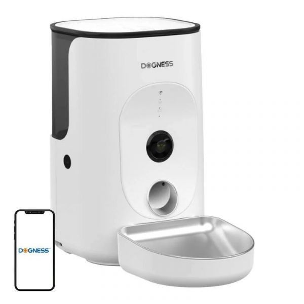 Dogness Dispensador de Comida Inteligente c/ Câmera F15 4L Branca