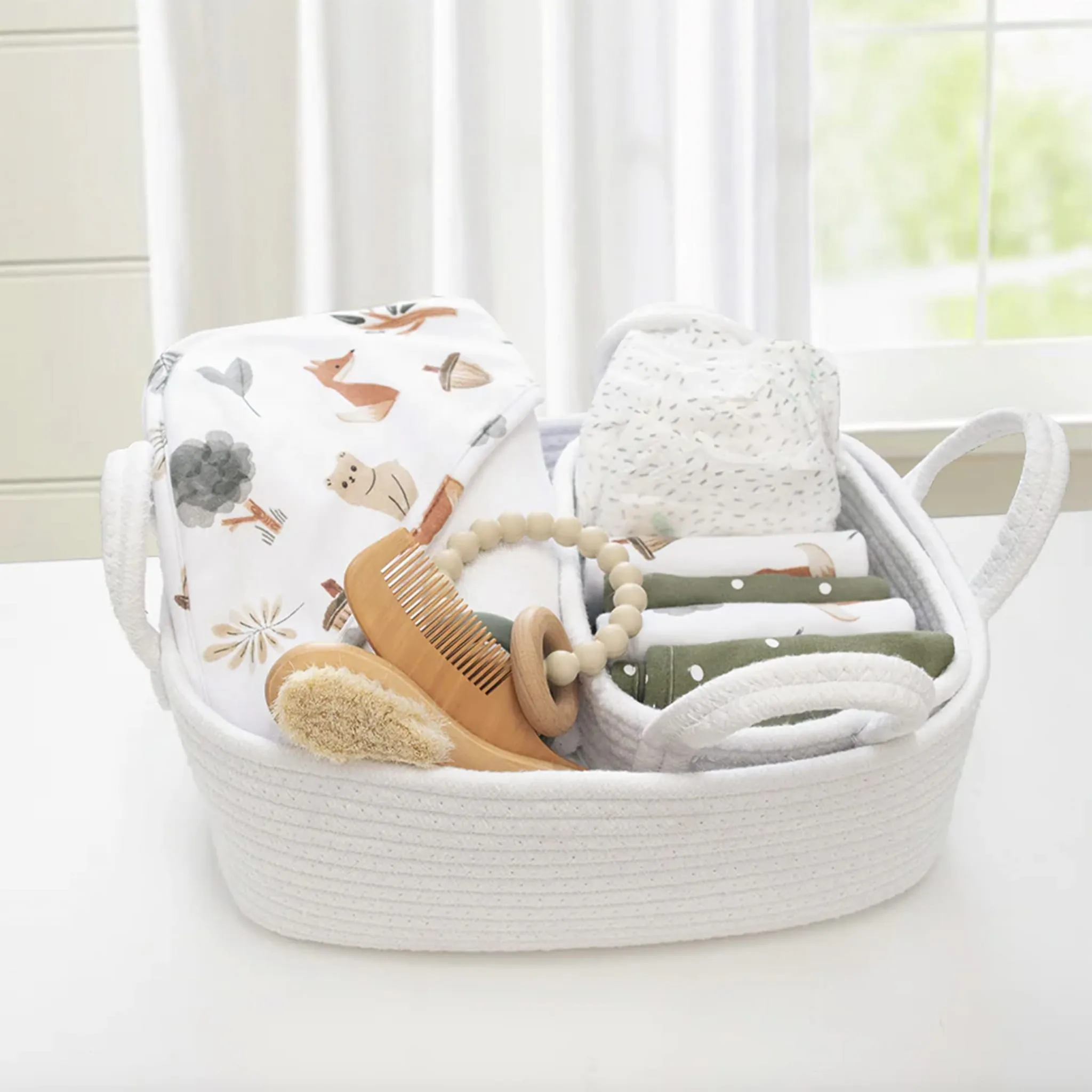 Living Textiles Ensemble Cadeau pour le Bain - Forêt