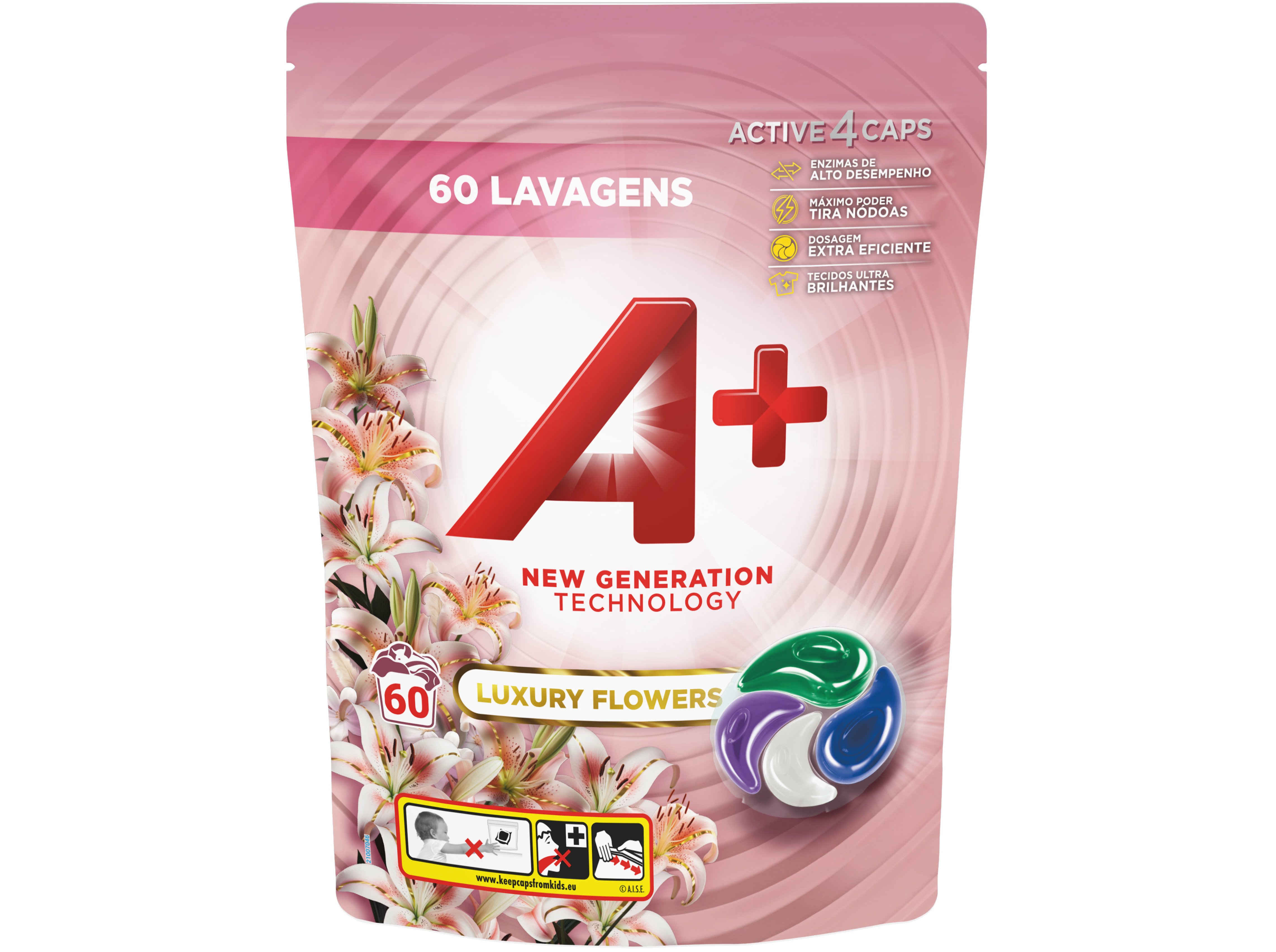 DETERGENTE ROUPA MAQUINA CAPSULAS A  LUXURY FLOWERS 60 DOSES
