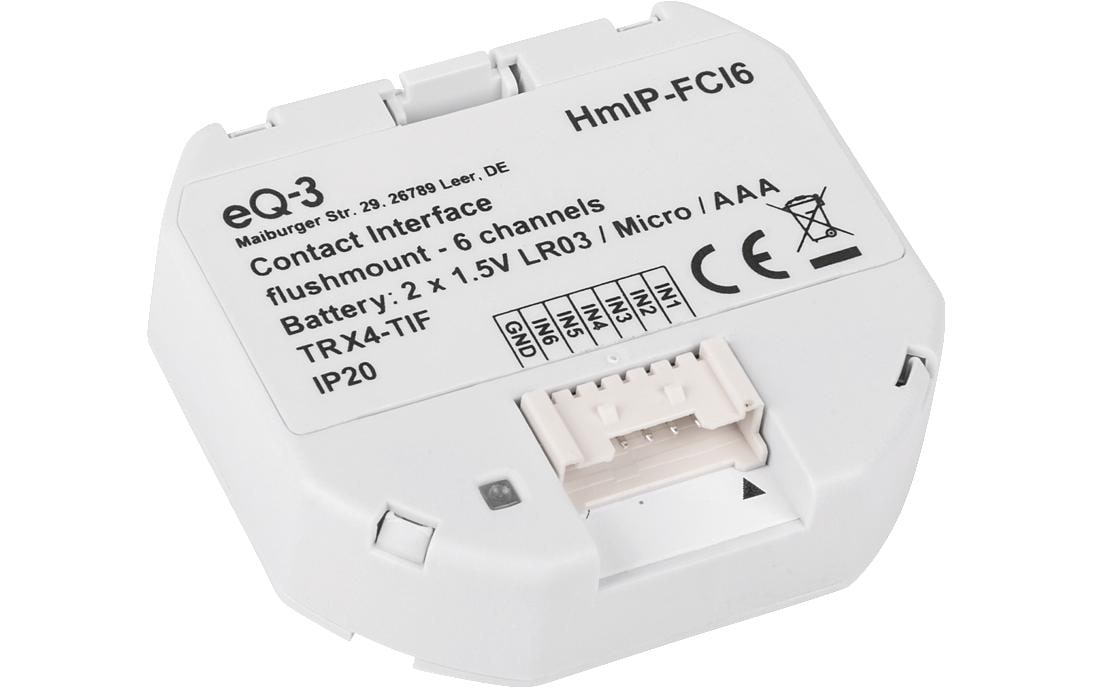 Smart Home Kontakt-Schnittstelle - 6-fachTasterschnittstelle, Schalterschnitttelle, Kontaktschnittstelle, Interface – HmIP-FCI6