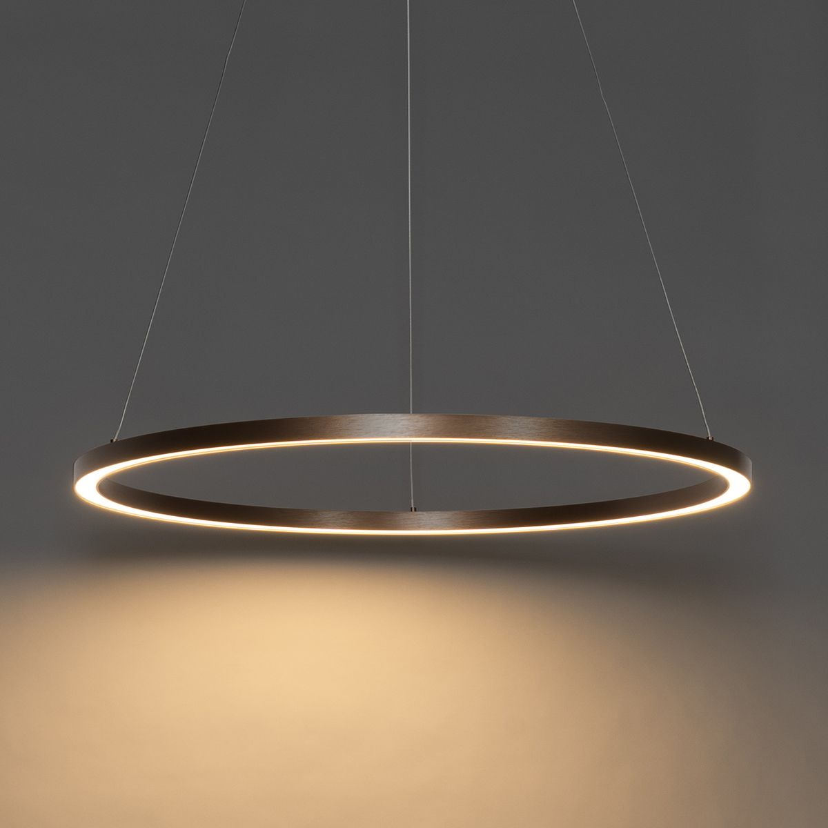 Hanglamp brons 80 cm incl. LED 3-staps dimbaar - Girello
