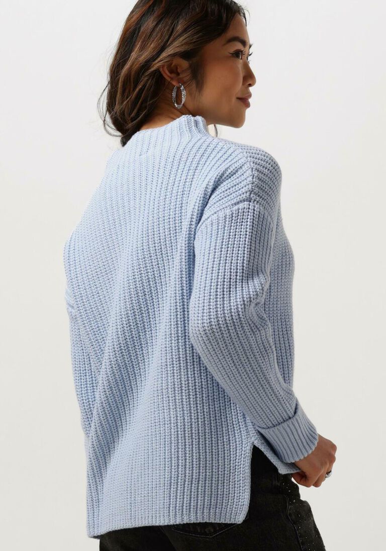 SELECTED FEMME lichtblauwe selected femme trui selma ls knit pullover b