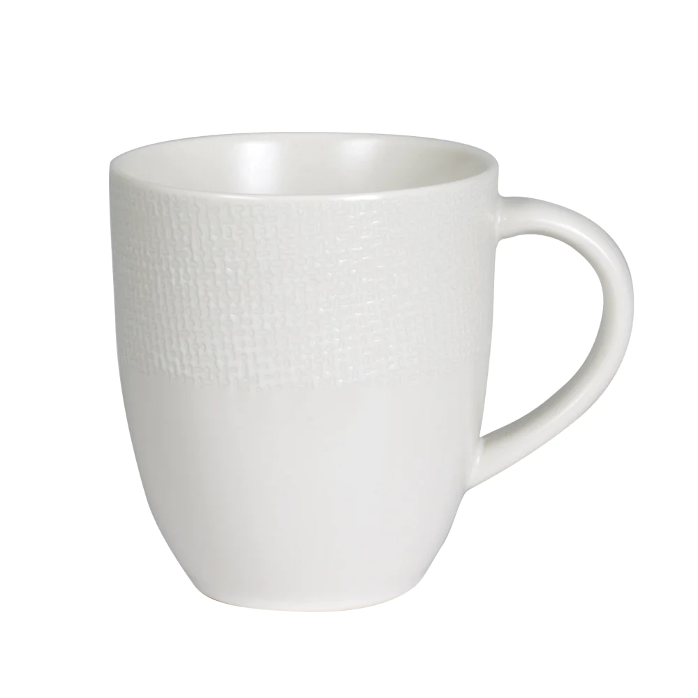 Mug Vésuvio blanc 30 cl (lot de 6) Table passion