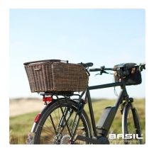 BASIL Panier À Vélo Cento Rattan Look Multi System 49 X 34 X 26 Cm - Marron