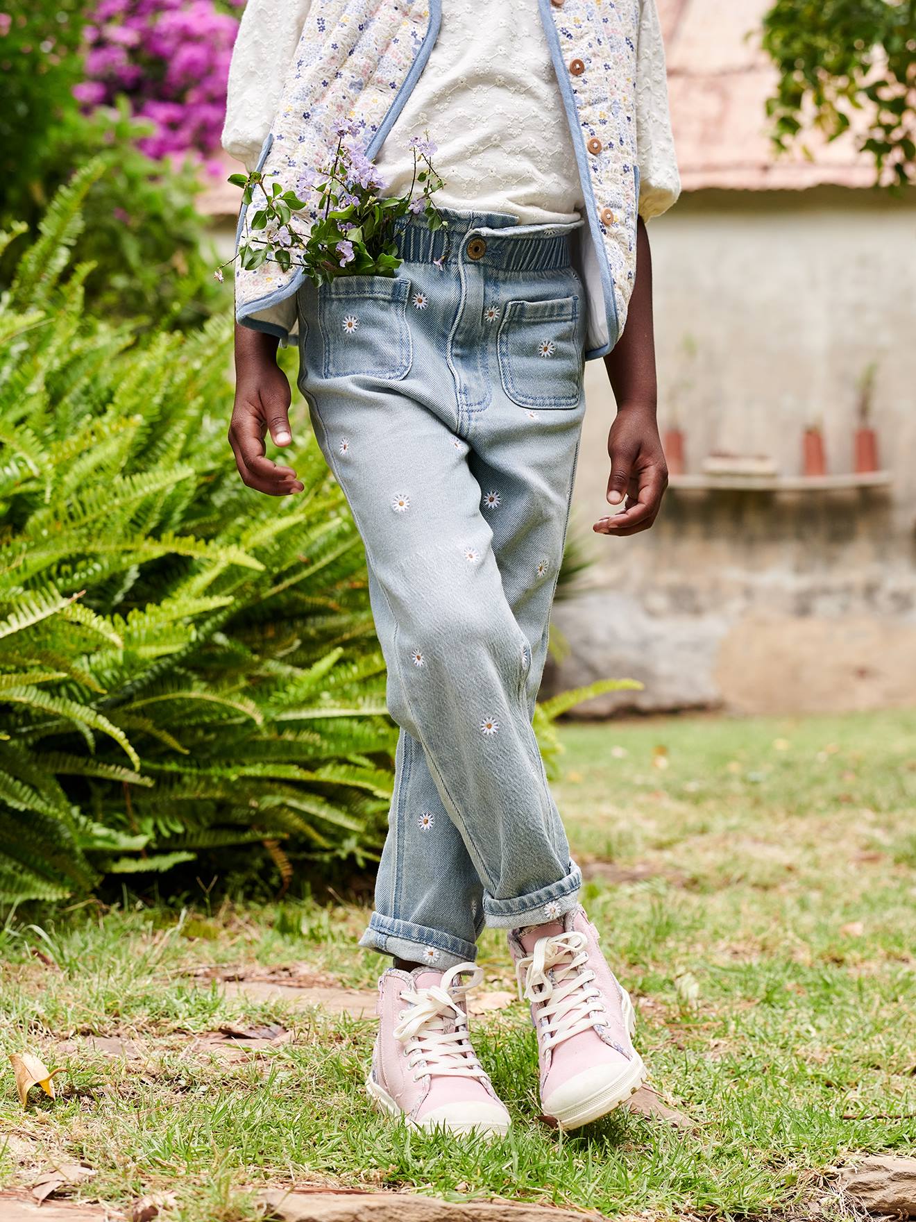 Calça jeans azul estilo 