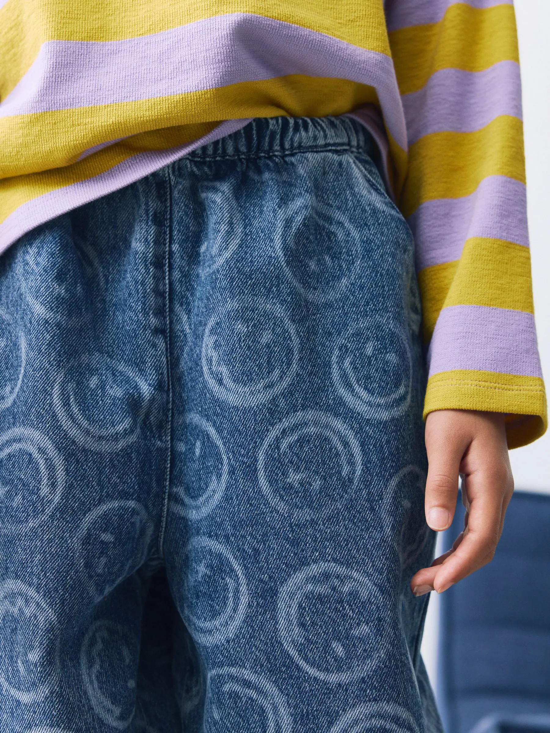Normaal blauw - SmileyWorld® Pullon Barrel Jeans (3-16yrs)