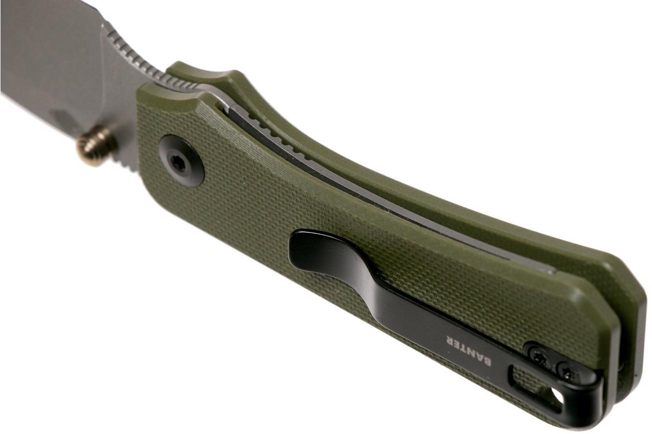 Civivi Baby Banter C19068S-5 Green G10, Stonewashed zakmes, Ben Petersen design