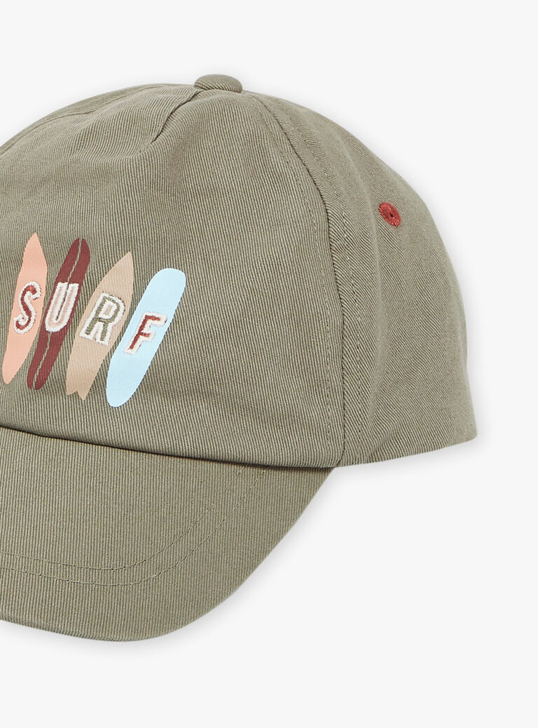 Casquette kaki en twill
