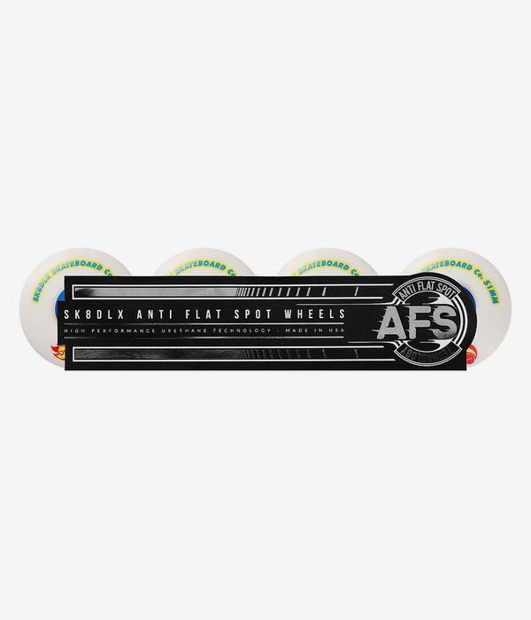 skatedeluxe AFS Hotrod Rollen (white blue) 51mm 100A 4er Pack