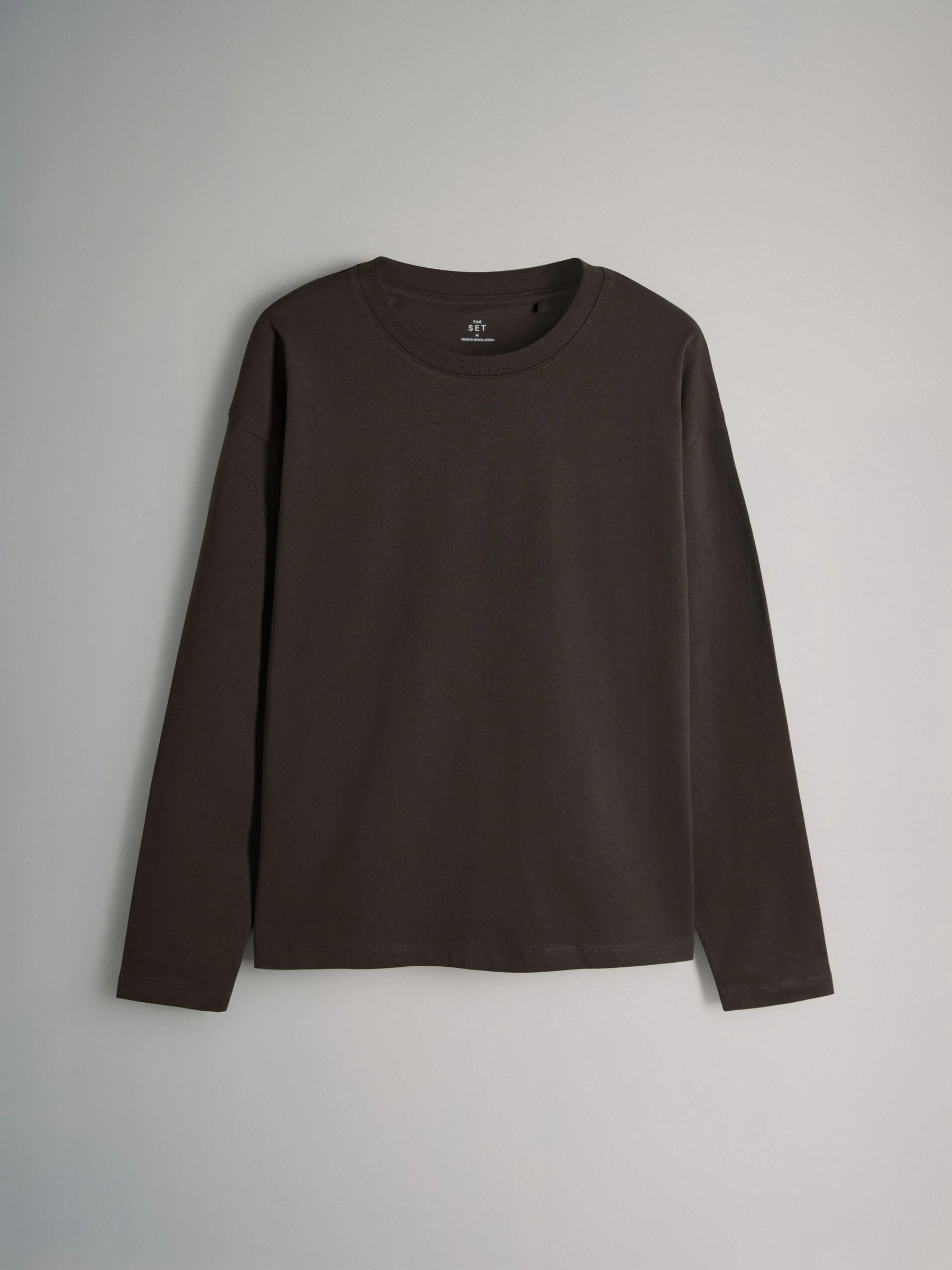 Chocoladebruin/Bessen/Strepen/Crème - The Set 4 Pack Heavyweight Relaxed Long Sleeve T-Shirts