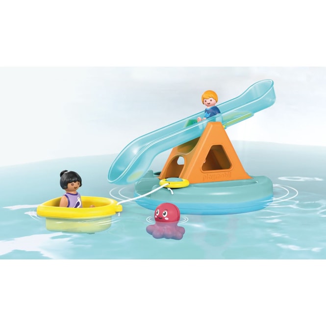 PLAYMOBIL®71687 - Badeinsel mit Wasserrutsche- Playmobil Junior Aqua