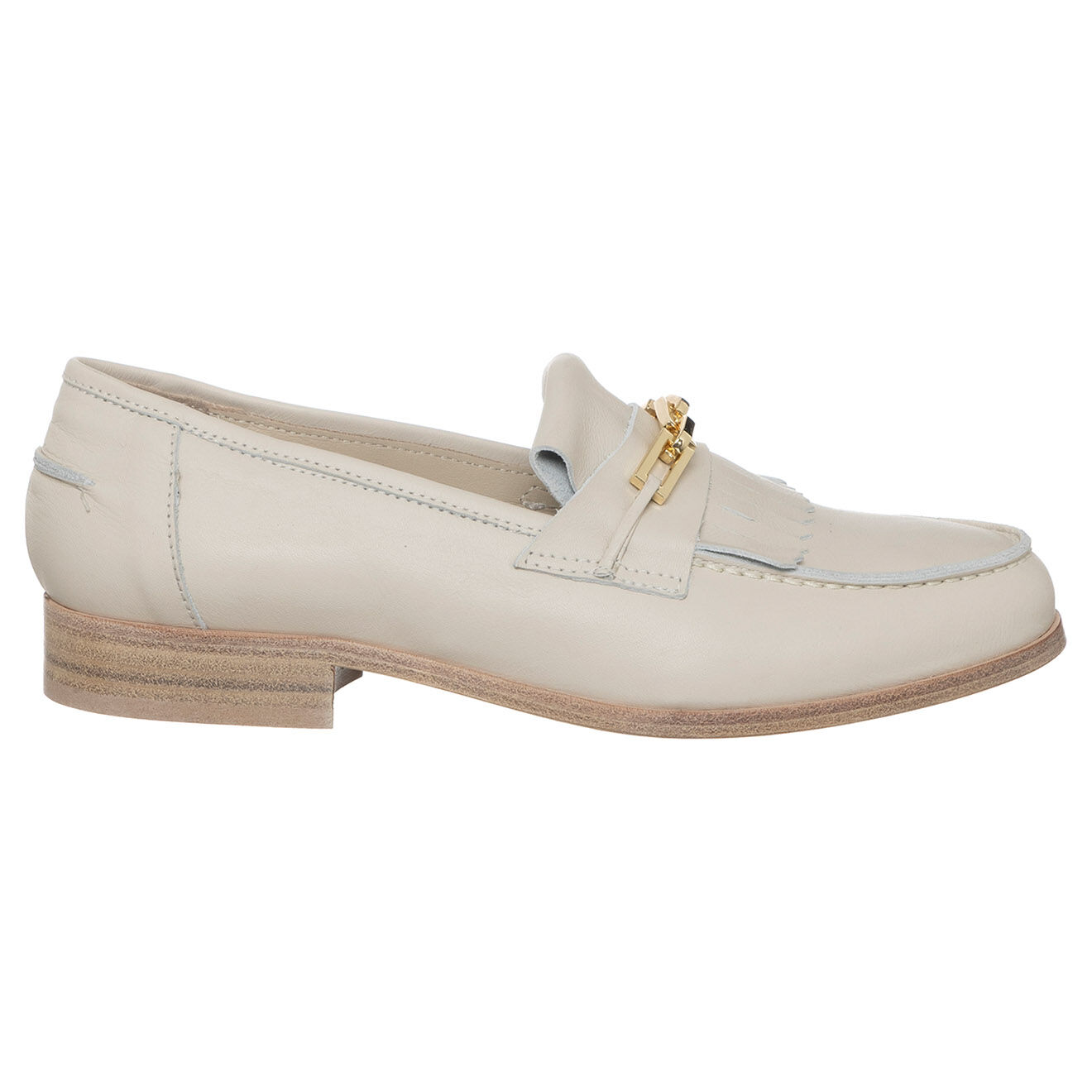 Loretta Pettinari Mocassins en Cuir Théa ivoire
