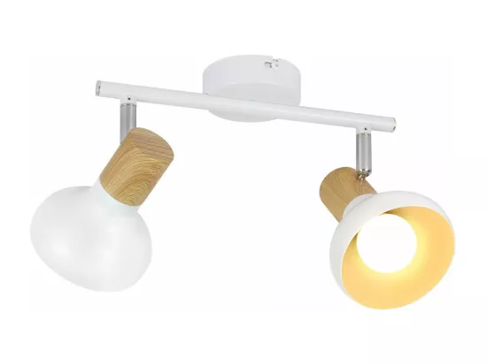 NETTLIFE Spot de plafond vintage E14 intérieur industriel abat-jour en fer orientable sans ampoule